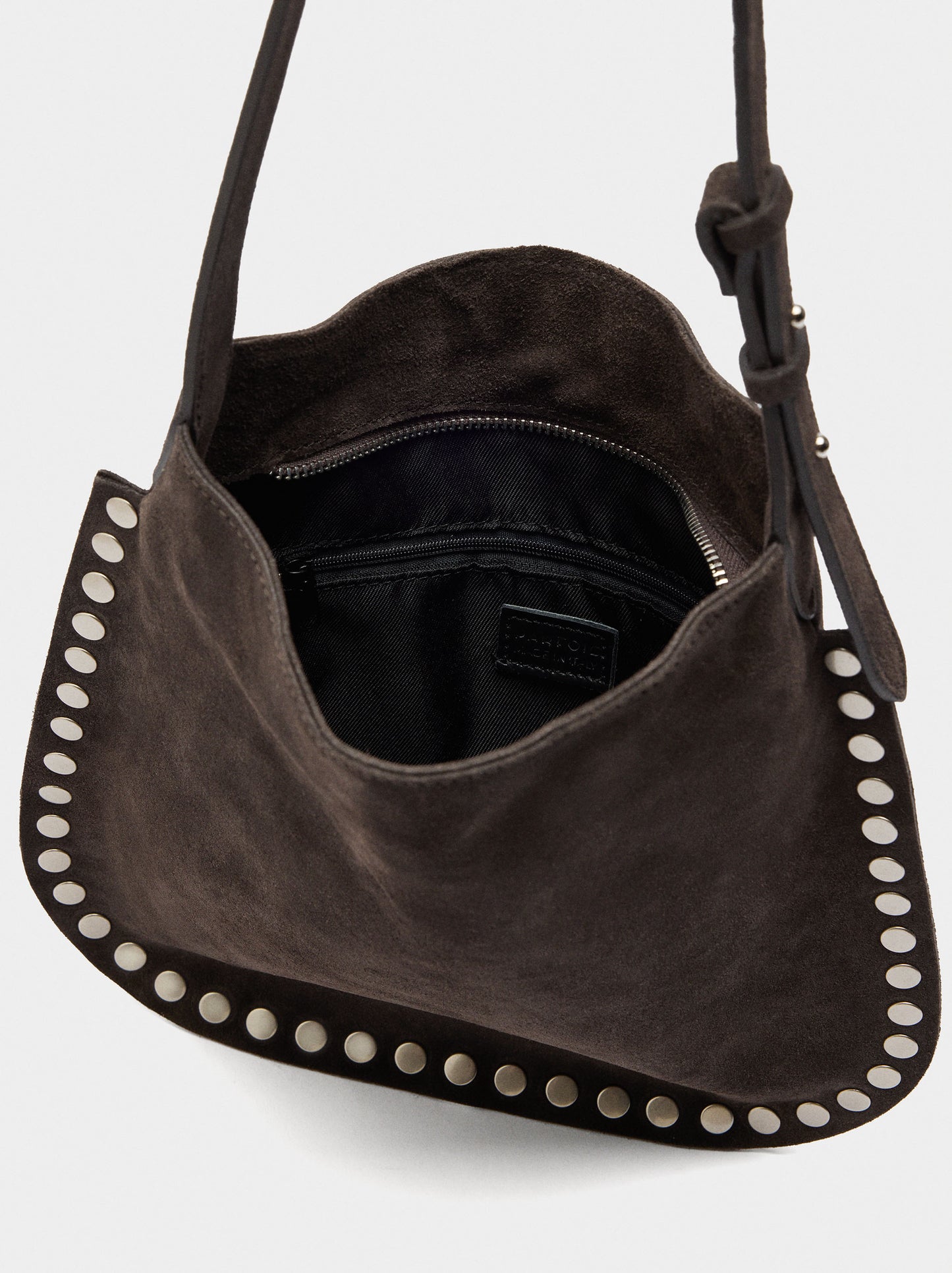 Leather Crossbody Bag With Studs