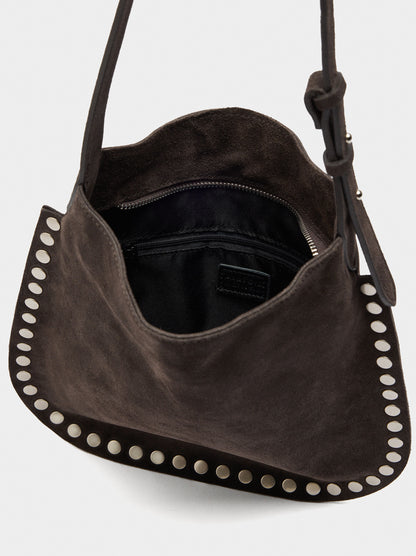 Leather Crossbody Bag With Studs