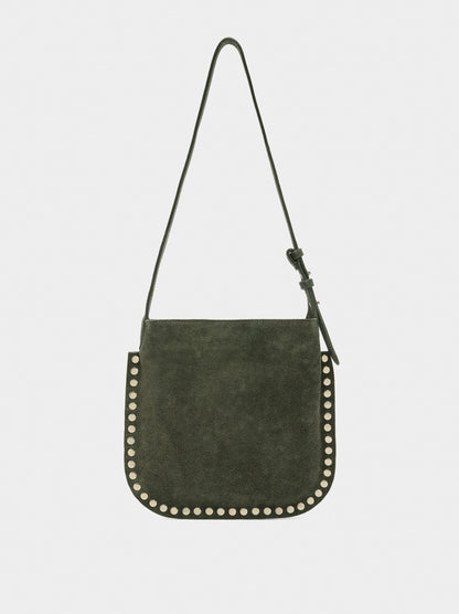 Leather Crossbody Bag With Studs