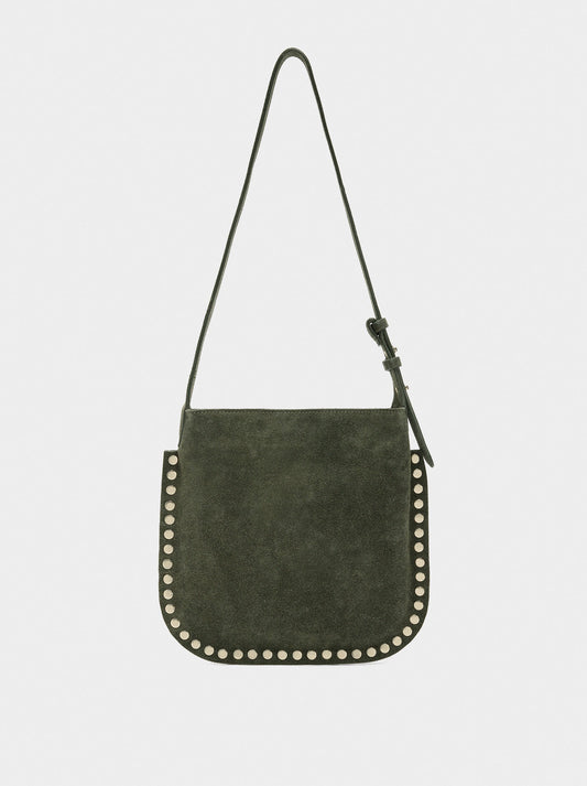 Leather Crossbody Bag With Studs