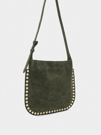 Leather Crossbody Bag With Studs