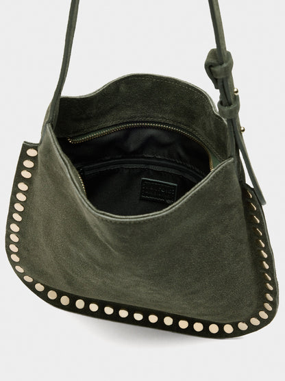 Leather Crossbody Bag With Studs