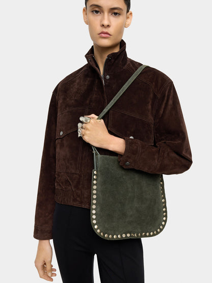 Leather Crossbody Bag With Studs