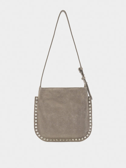Leather Crossbody Bag With Studs