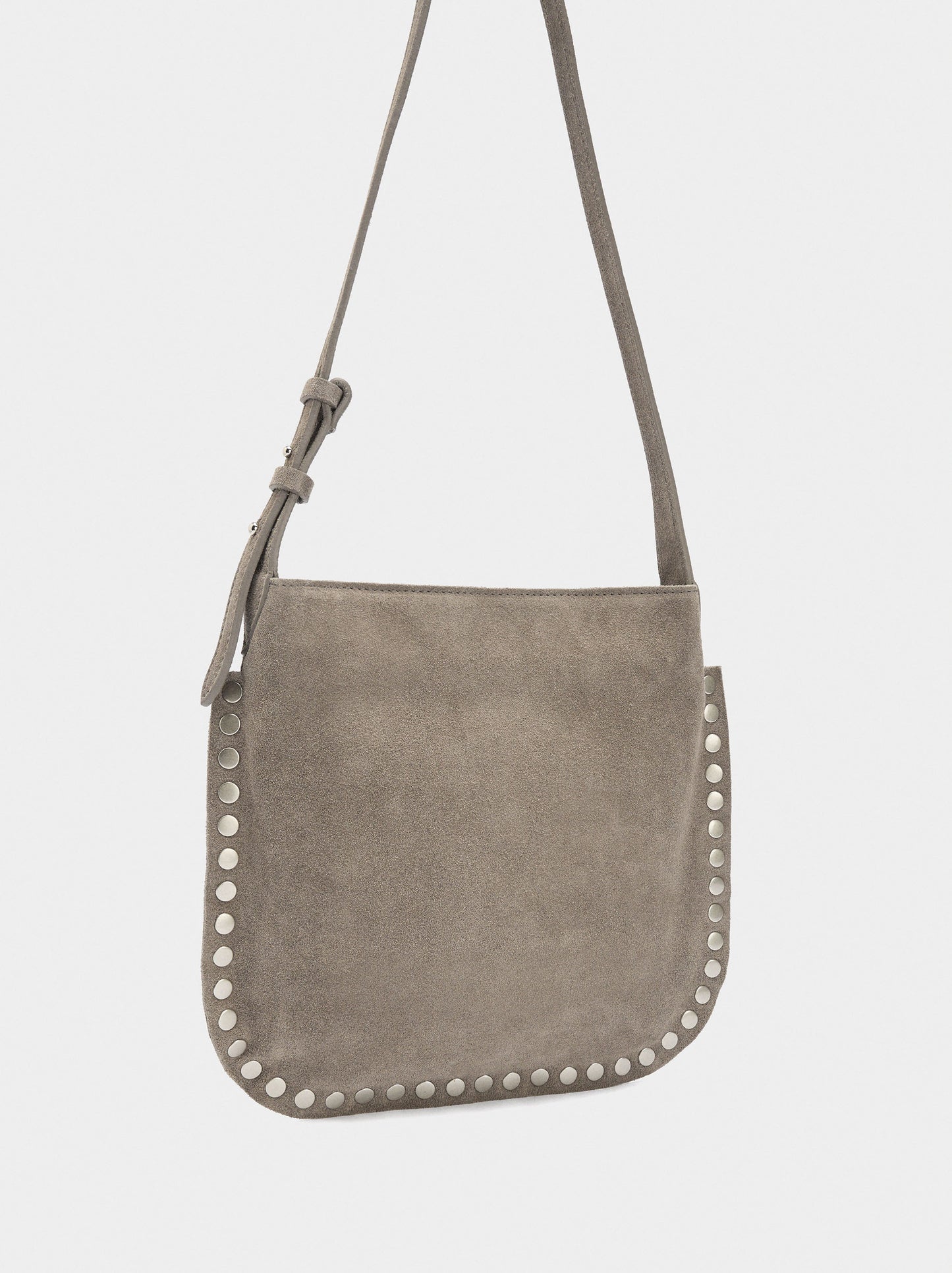 Leather Crossbody Bag With Studs