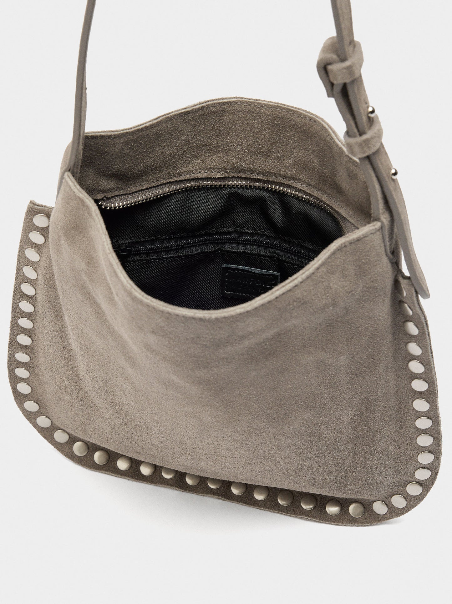 Leather Crossbody Bag With Studs