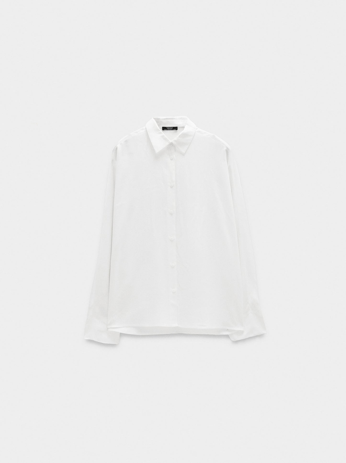 Shirt With Long Sleeves In A Fluid Fabric