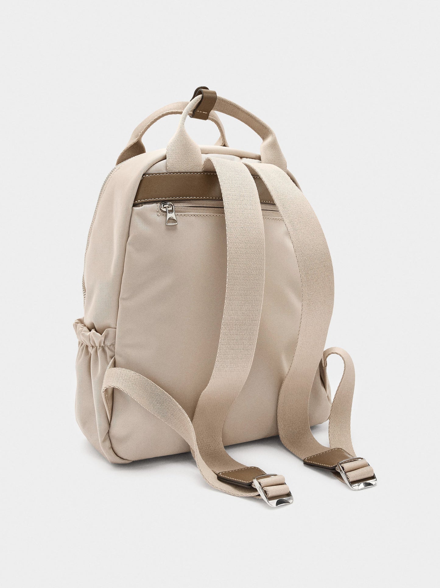 Nylon Backpack With Heart Charm