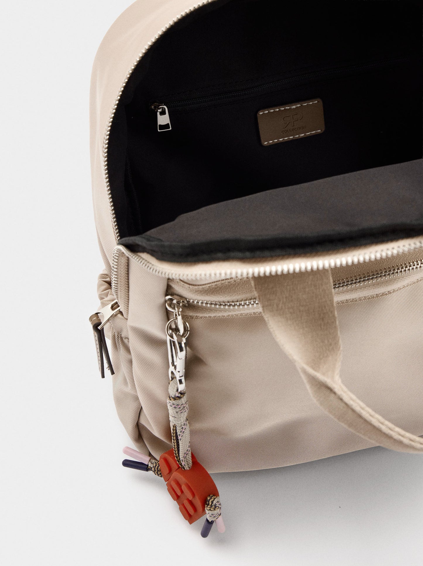 Nylon Backpack With Heart Charm