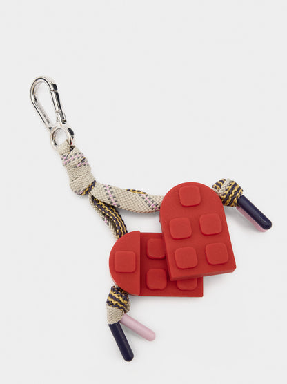 Nylon Backpack With Heart Charm