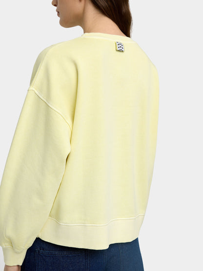 Sweatshirt With Washed Effect 100% Cotton