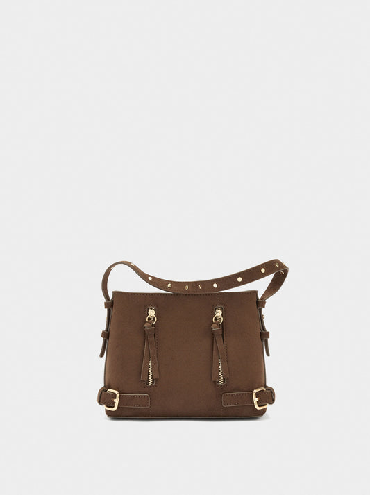 Bucket Bag Leather-Effect With Buckles