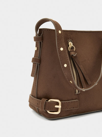 Bucket Bag Leather-Effect With Buckles