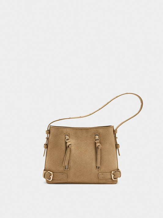 Bucket Bag Leather-Effect With Buckles