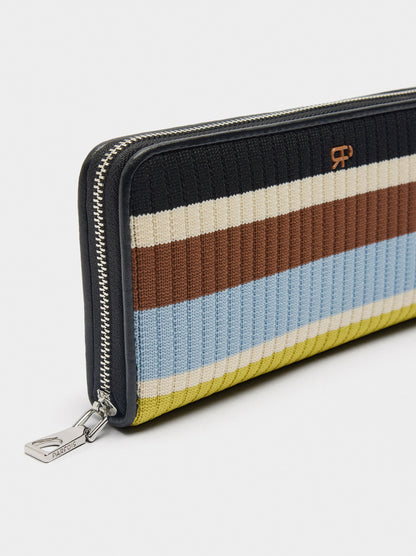 Mesh Wallet With Stripes L