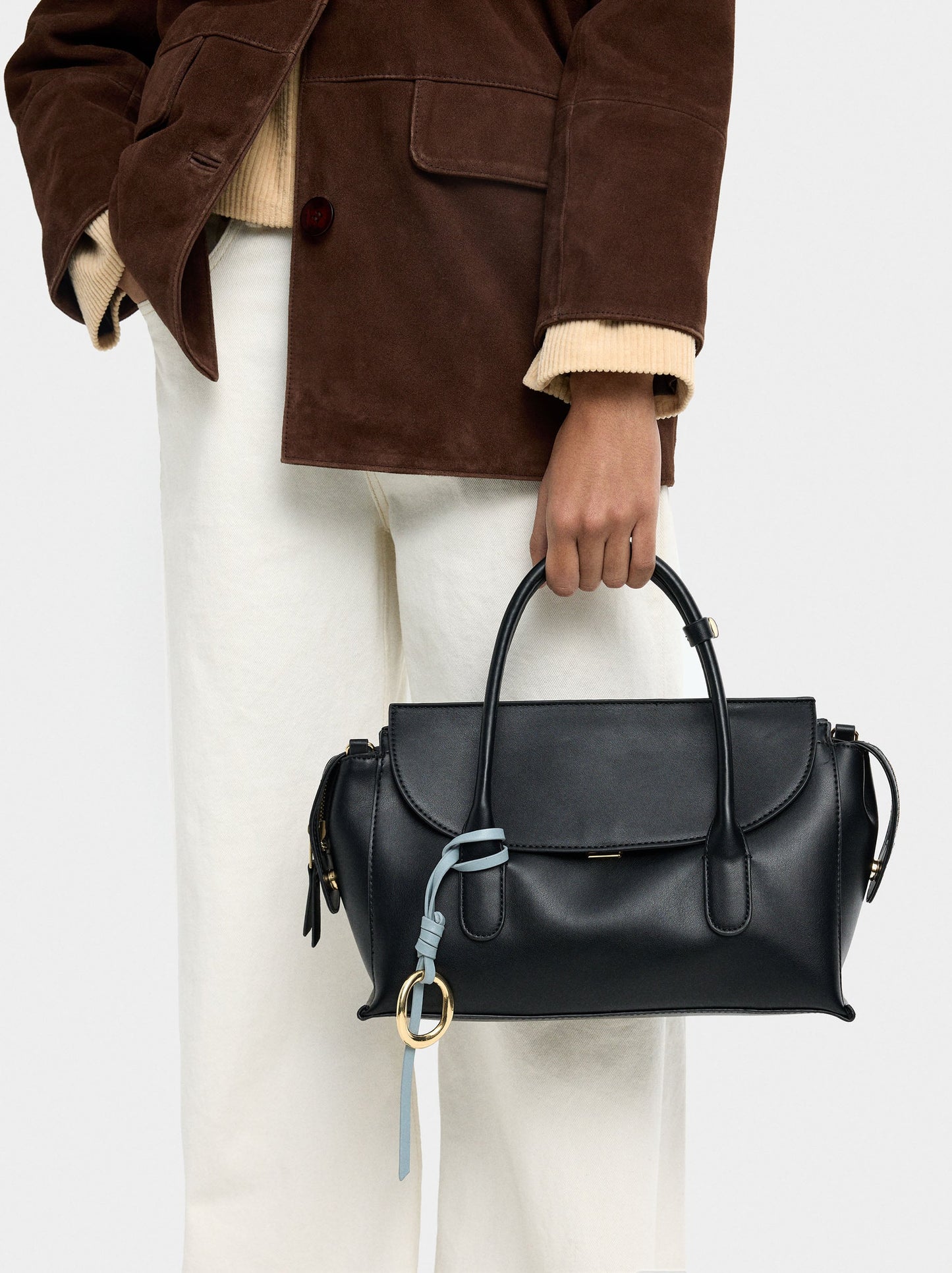 Plain Tote Bag With Flap