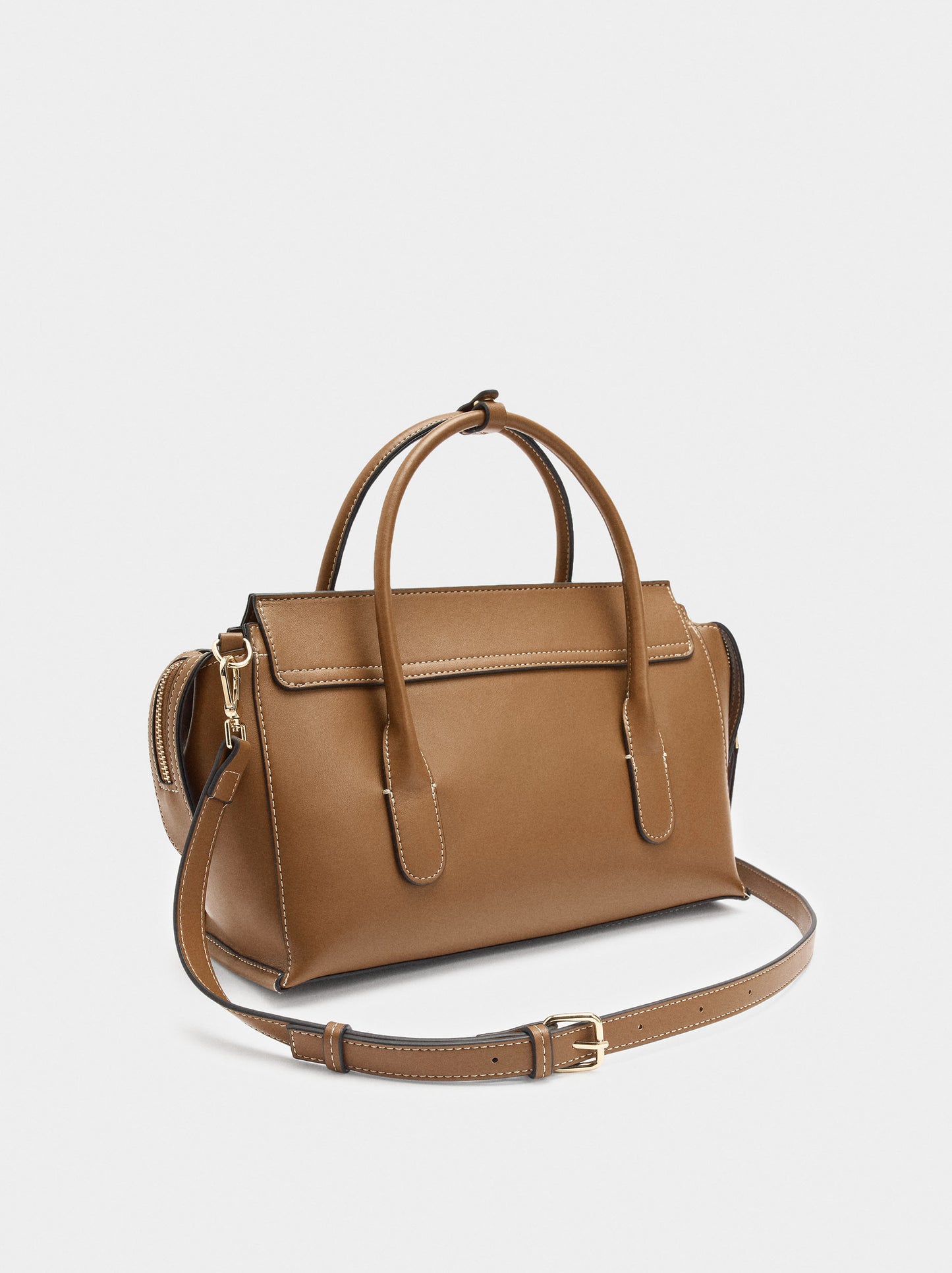 Plain Tote Bag With Flap