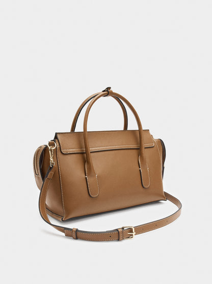 Plain Tote Bag With Flap