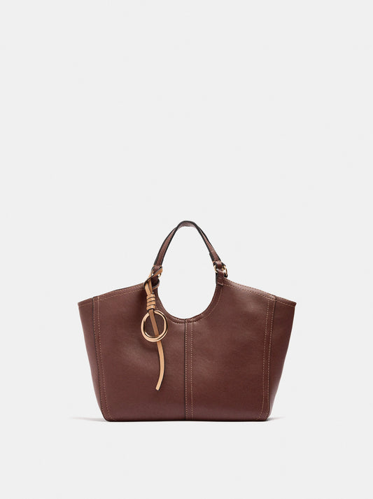 Plain Tote Bag With Zipper Closure