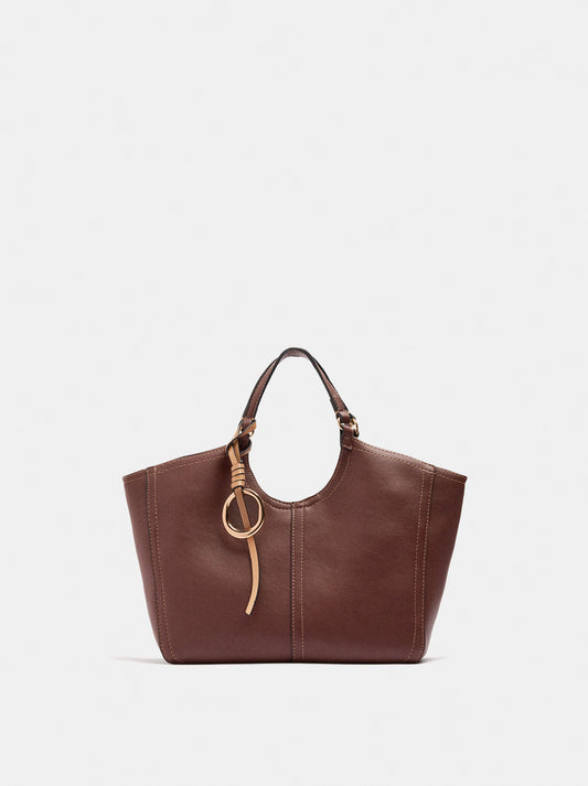 Plain Tote Bag With Zipper Closure