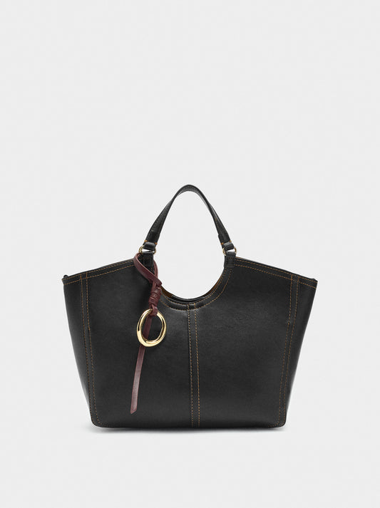 Plain Tote Bag With Zipper Closure