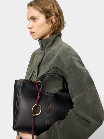 Plain Tote Bag With Zipper Closure