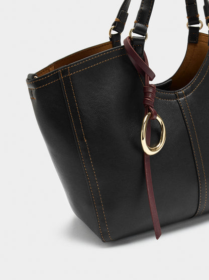 Plain Tote Bag With Zipper Closure