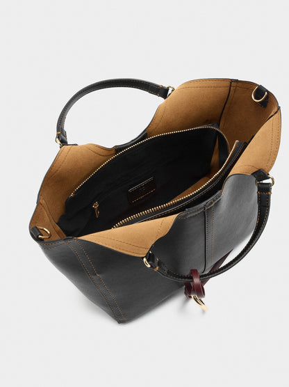 Plain Tote Bag With Zipper Closure