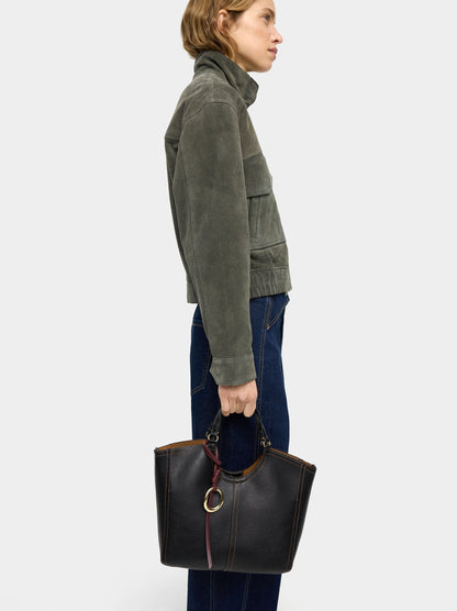 Plain Tote Bag With Zipper Closure