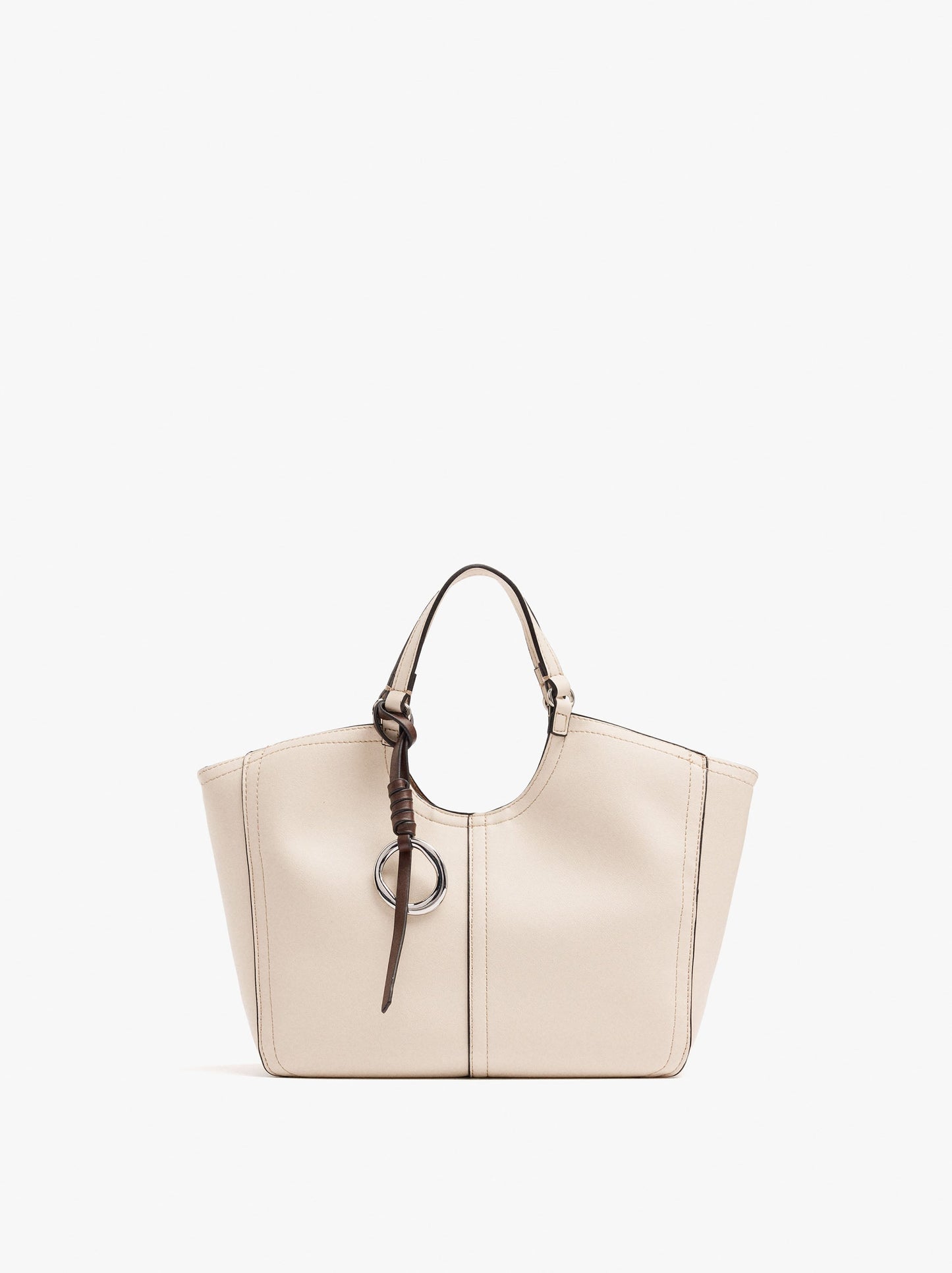 Plain Tote Bag With Zipper Closure