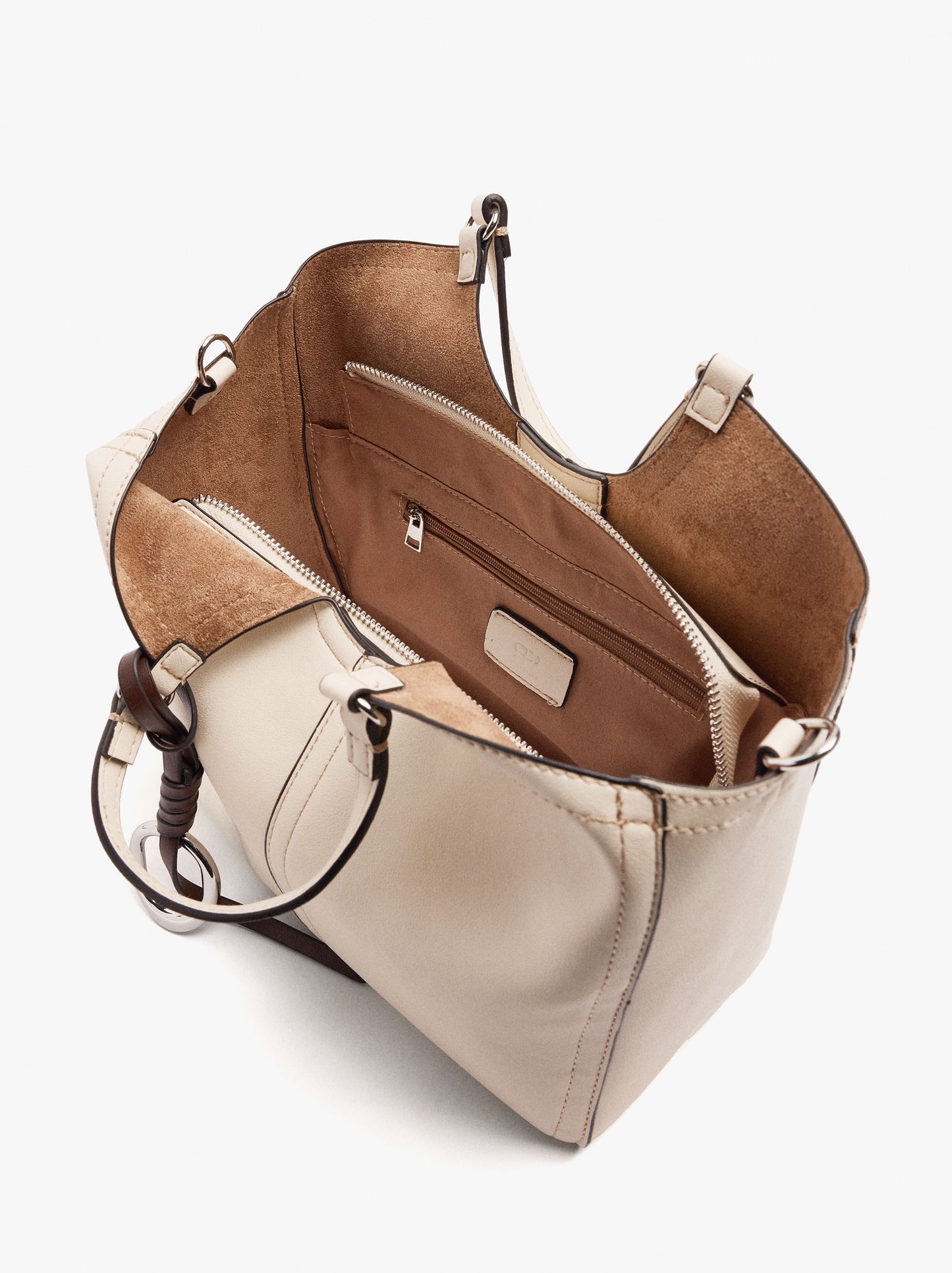 Plain Tote Bag With Zipper Closure