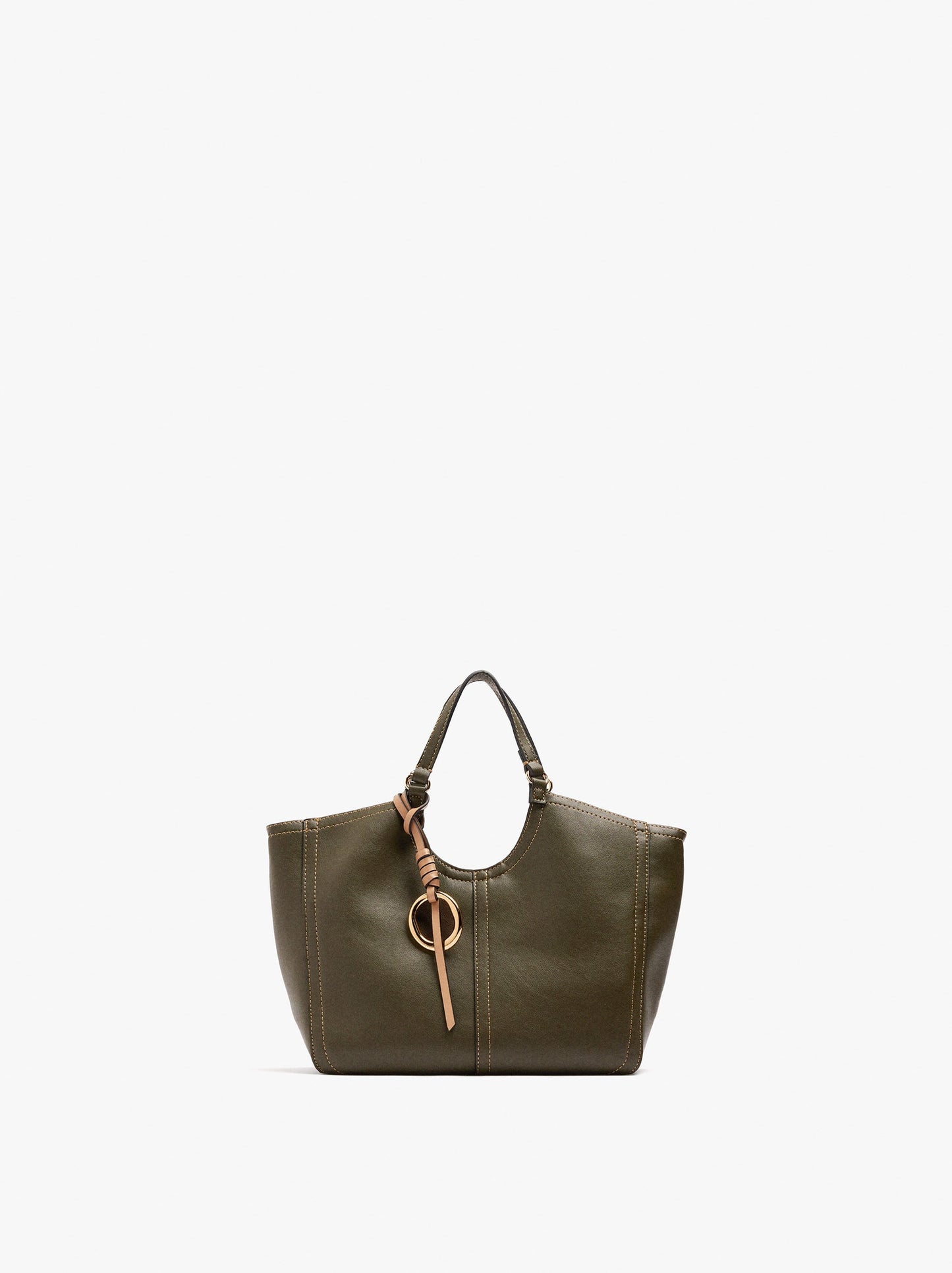 Plain Tote Bag With Zipper Closure