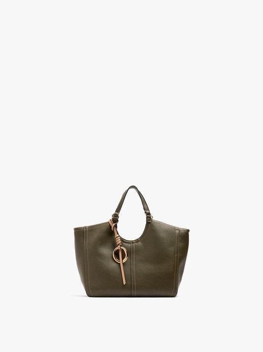 Plain Tote Bag With Zipper Closure
