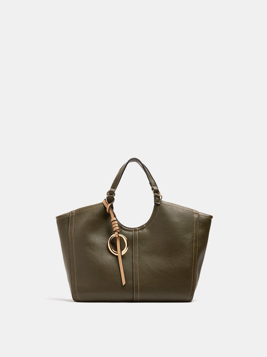 Plain Tote Bag With Zipper Closure