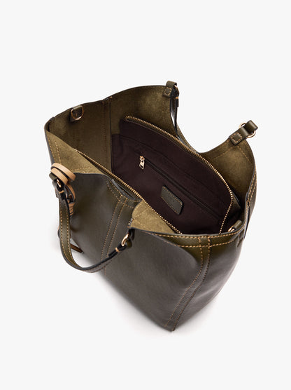 Plain Tote Bag With Zipper Closure