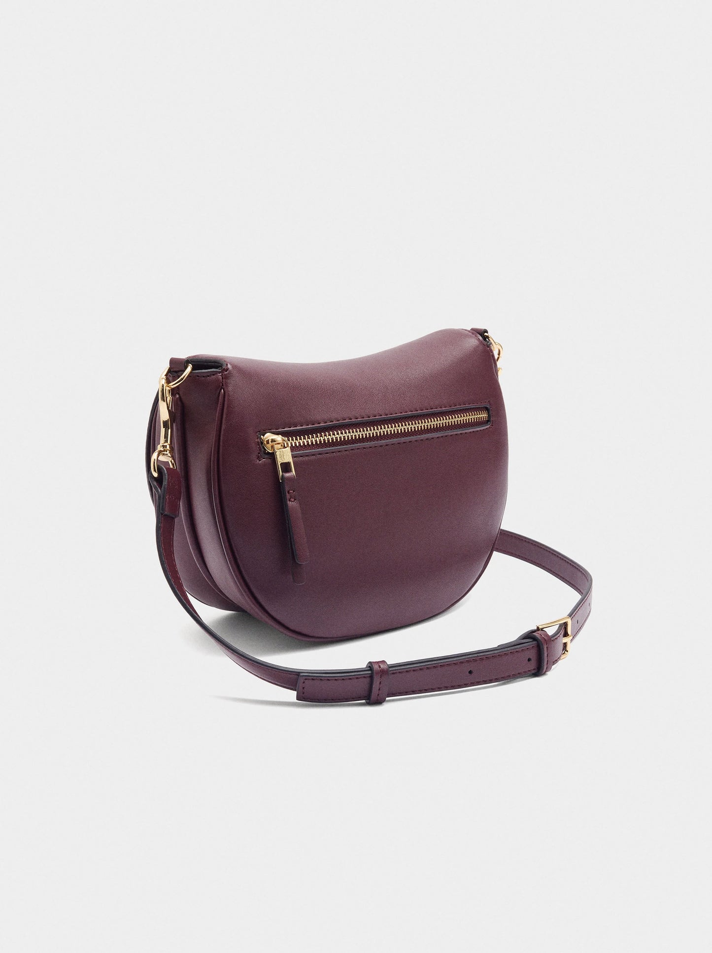 Oval Crossbody Bag With Flap