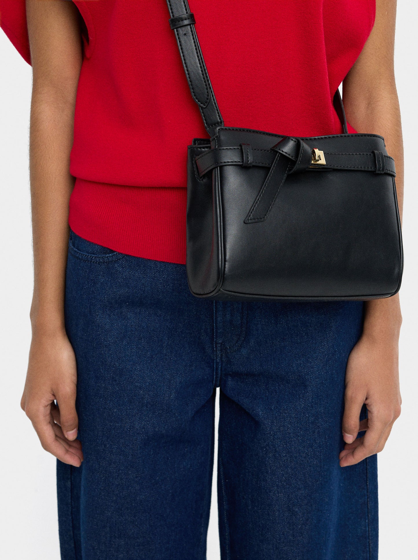 Crossbody Bag With Belt Detail