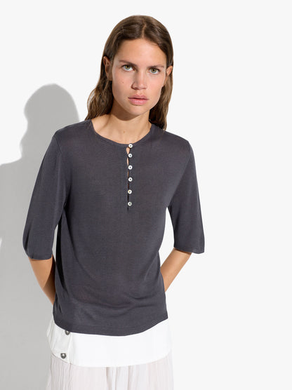 Knit Sweater With Buttons