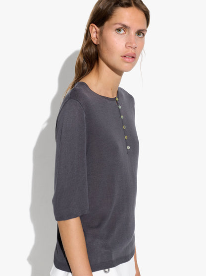Knit Sweater With Buttons