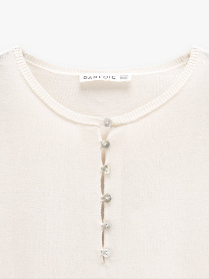 Knit Sweater With Buttons