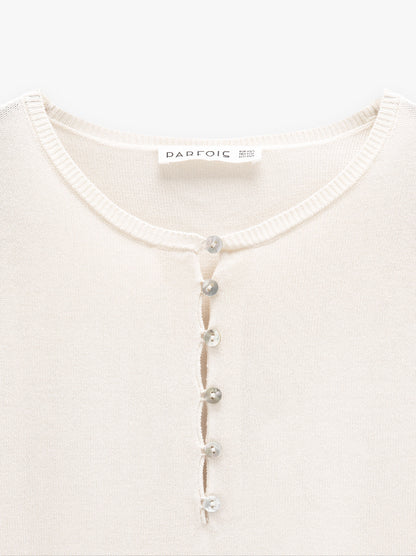 Knit Sweater With Buttons