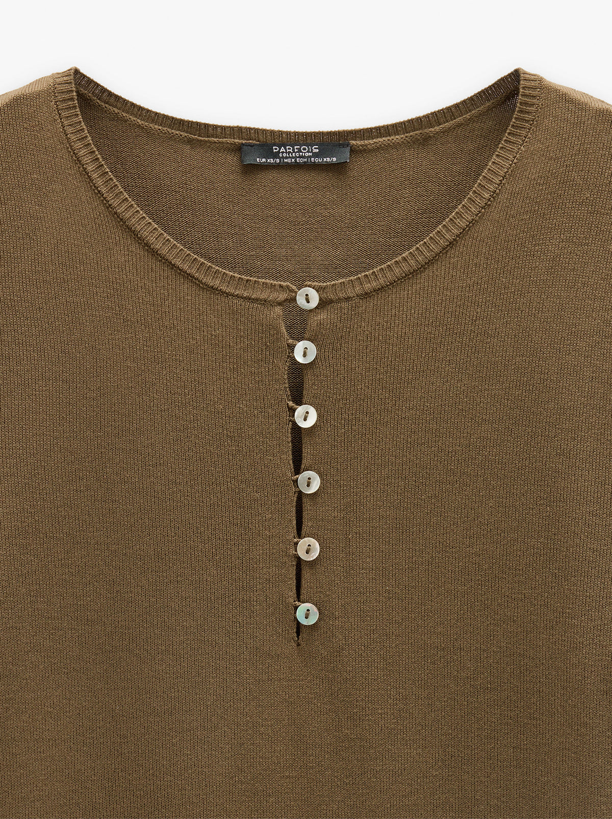 Knit Sweater With Buttons