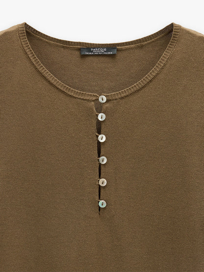 Knit Sweater With Buttons