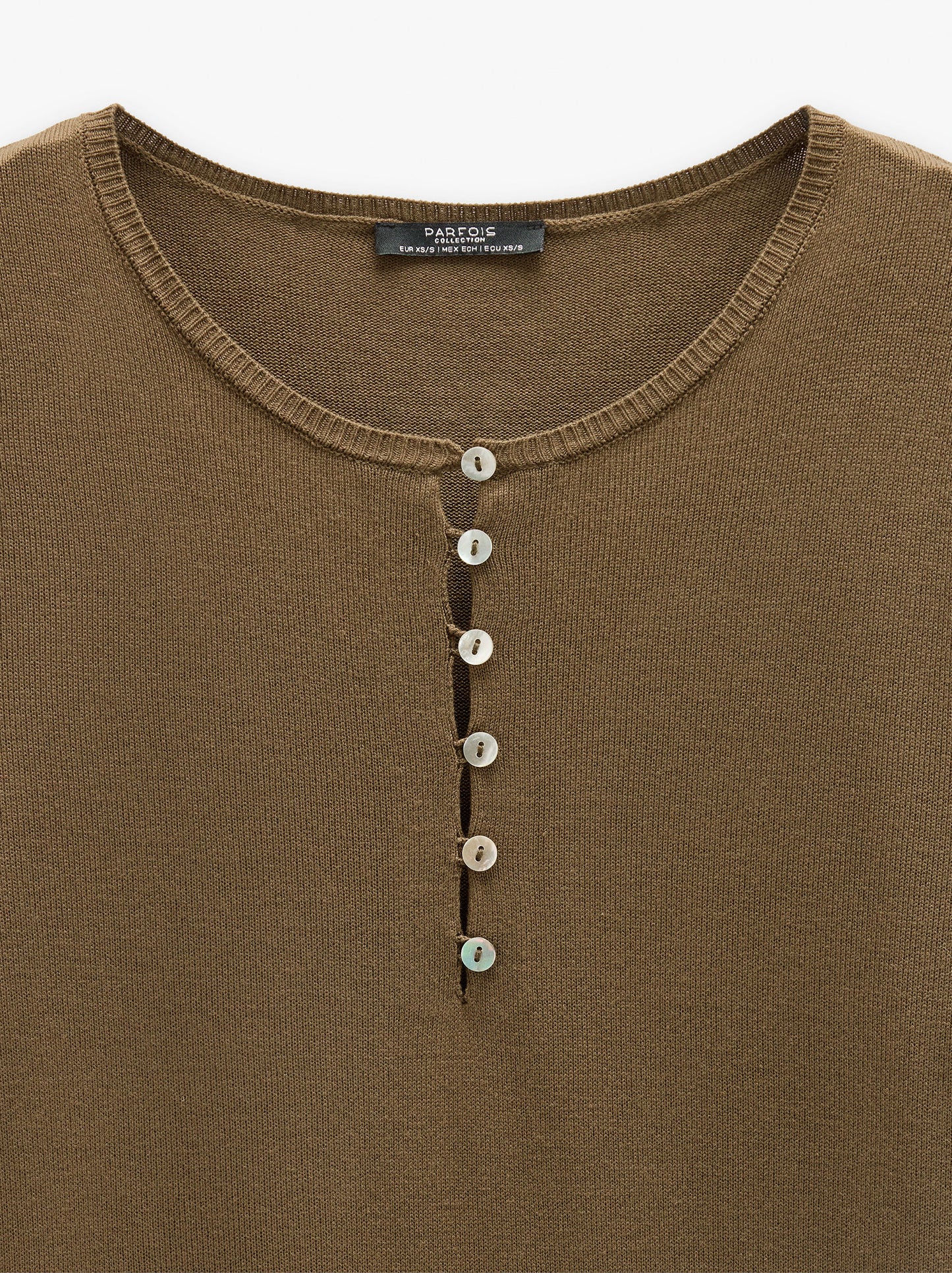 Knit Sweater With Buttons
