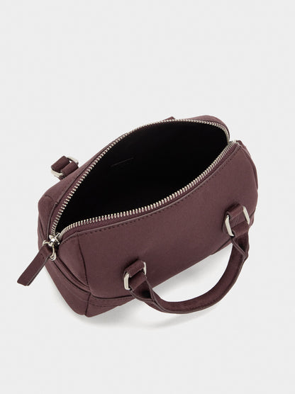 Leather-Effect Tote Bag With Pendant