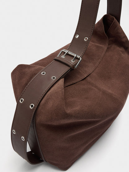 Suede Leather Shoulder Bag L