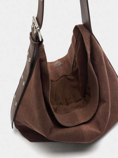 Suede Leather Shoulder Bag L