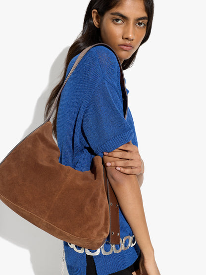 Suede Leather Shoulder Bag M