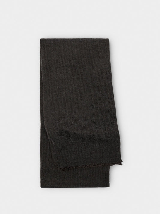 Plain Pashmina With Frayed Edges