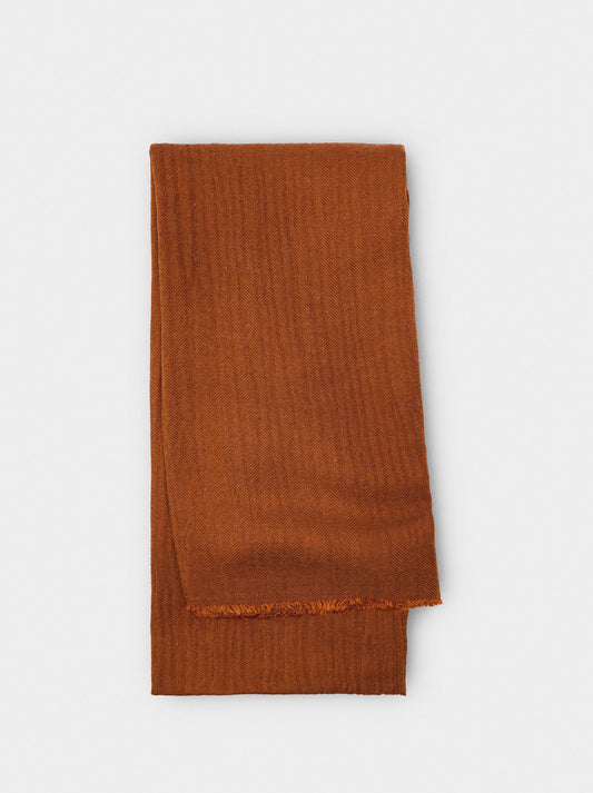 Plain Pashmina With Frayed Edges